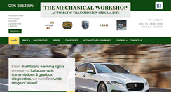 Desktop Screenshot of mechanicalworkshop.co.uk